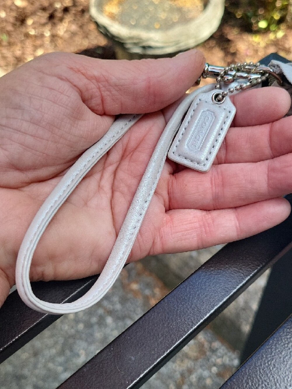 Coach Lavender Gray Wristlet Clutch - Picture 3 of 12